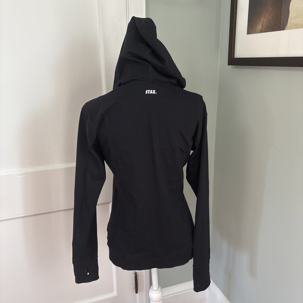 Stax Jacket Womens Large Full Zip Long Sleeve Thumbholes Athletic Lightweight - Picture 4 of 5